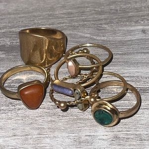 Never worn, size 8-9 rings from Target